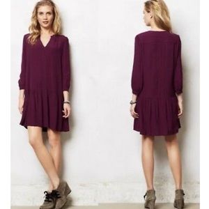 Maeve deep purple tunic dress